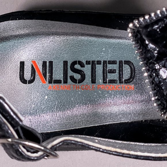 Unlisted A Kenneth Cole Production Black Grape Stomping Thong Sandals Size 6 - Picture 12 of 14